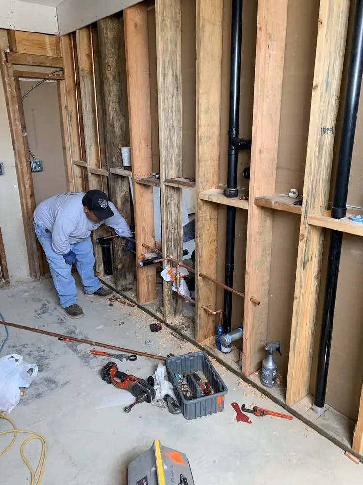 Commercial rough-in plumbing for Water Heater Replacement in Santa Fe